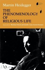 Cover of: The Phenomenology of Religious Life