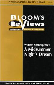 Cover of: William Shakespeare's a Midsummer Night's Dream by Harold Bloom