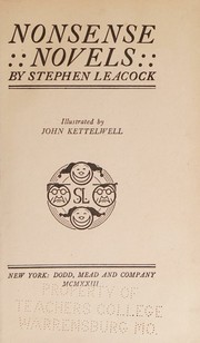 Cover of: Nonsense Novels