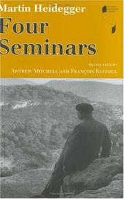 Cover of: Four Seminars: Le Thor 1966, 1968, 1969, Zahringen 1973 (Studies in Continental Thought)
