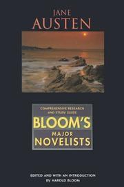 Cover of: Jane Austen (Bloom's Major Novelist) by 