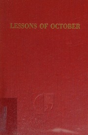 Cover of: Lessons of October: The Marxist Pocket Library
