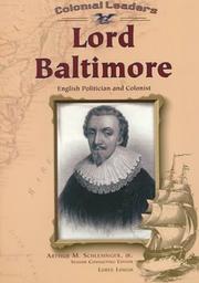 Cover of: Lord Baltimore: English politician and colonist