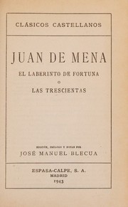Cover of: El Laberinto De Fortuna o Las Trescientas
