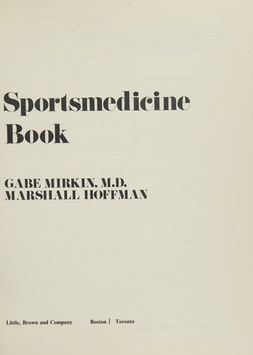 cover of The Sportsmedicine Book