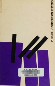 Cover of: Physical-distribution systems. by John F. Magee, John F. Magee