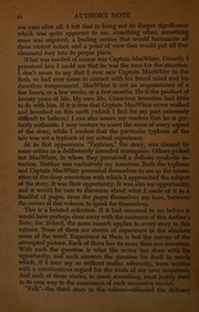 Cover of: Typhoon and other stories