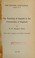 Cover of: ... The teaching of English in the universities of England