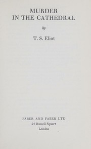 Cover of: Murder in the Cathedral