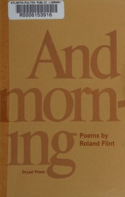 Cover of: And morning: poems