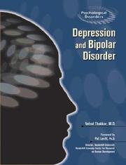 Cover of: Depression And Bipolar Disorder (Psychological Disorders)