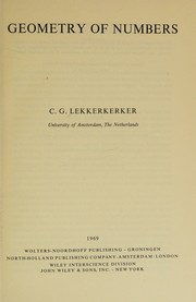 Cover of: Geometry of numbers