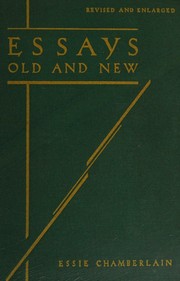 Cover of: Essays old and new