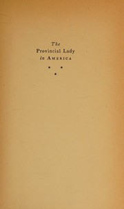 Cover of: The provincial lady in America