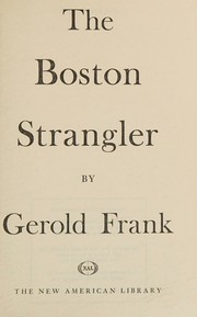 Cover of: the boston strangler