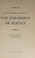 Cover of: An introduction to the philosophy of science