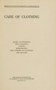 Care of Clothing