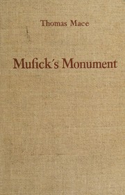 Cover of: Musick's Monument, Volume I