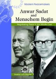 Cover of: Anwar Sadat And Menachem Begin (Modern Peacemakers)