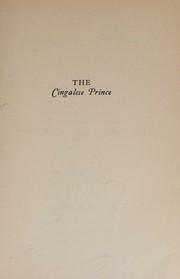 Cover of: The Cingalese Prince.