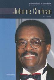 Cover of: Johnnie Cochran by Gloria Blakely