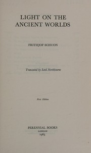 Cover of: Light on the ancient worlds