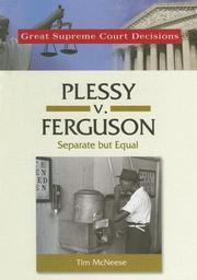 Cover of: Plessy V. Ferguson by 