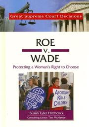 Cover of: Roe V. Wade (Great Supreme Court Decisions)