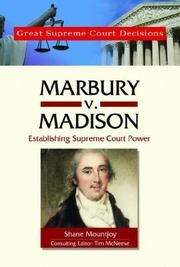 Cover of: Marbury V. Madison (Great Supreme Court Decisions)