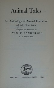 Cover of: Animal Tales an Anthology of Animal Lit