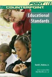 Cover of: Educational Standards (Point/Counterpoint) by David L., Jr. Hudson