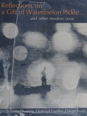 Cover of: Reflections on a Gift of Watermelon Pickle...and Other Modern Verse Teacher's Edition