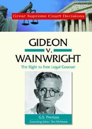 Cover of: Gideon V. Wainwright by G. S. Prentzas