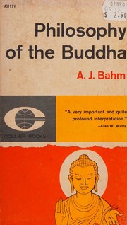 Cover of Philosophy of the Buddha by Archie J. Bahm