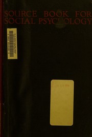 Cover of: Source book for social psychology,
