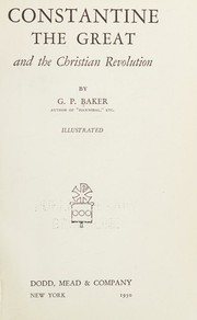 Cover of: Constantine the Great and the Christian revolution