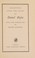Cover of: Selections from the Prose of Daniel Defoe