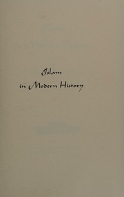 Cover of Islam in modern history by Wilfred Cantwell Smith