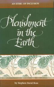 Cover of: Plenishment of the Earth: An Ethic of Inclusion (SUNY Series in Philosophy)