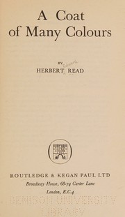 Cover of: A coat of many colours