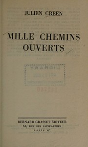 Cover of: Mille chemins ouverts