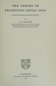 Cover of: The theory of transition-metal ions.