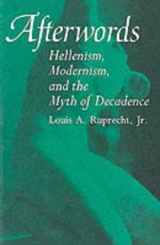 Cover of: Afterwords: Hellenism, modernism, and the myth of decadence