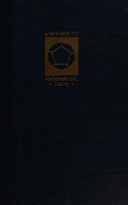 Cover of: The theory of ordinary differential equations