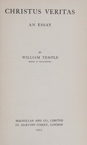 Cover of: Christus Veritas