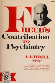 Cover of: Freud's contribution to psychiatry