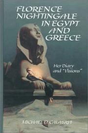 Cover of: Florence Nightingale in Egypt and Greece by Florence Nightingale
