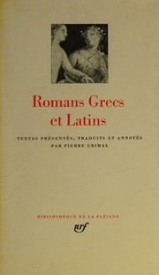 Cover of: Romans grecs et latins
