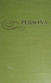 Cover of: Persona; social role and personality.
