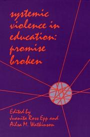 Cover of: Systemic Violence in Education by Ailsa M. Watkinson